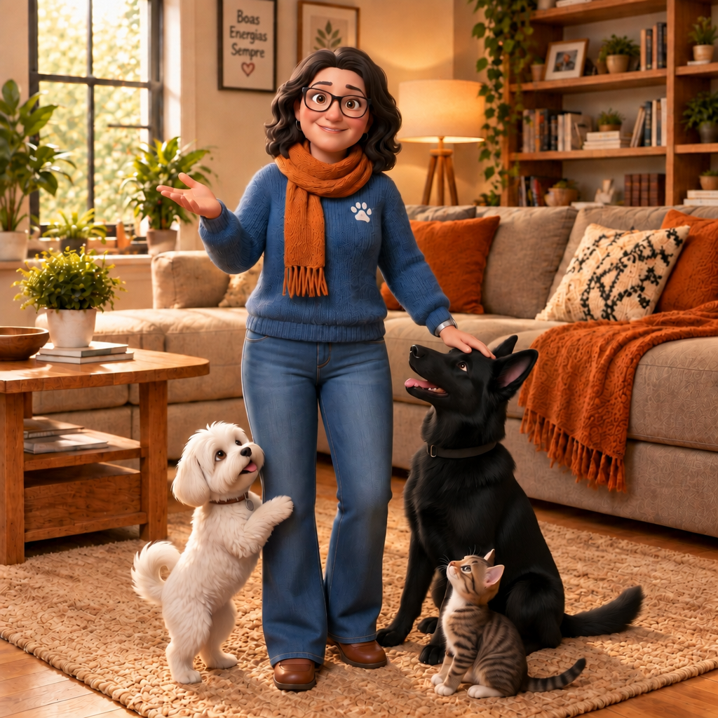 Vovó Cinha com os netinhos B: Bina, Bituca e Berenice