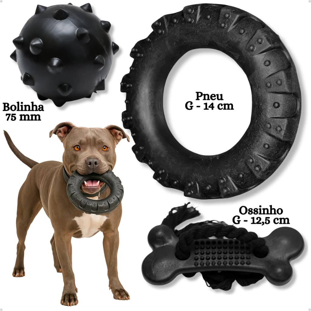 Kit Brinquedo Mordedor para Cachorro por R$ 35,99 — 45% OFF na Shopee